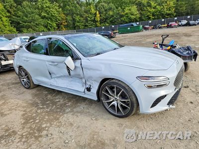 Czwarte zdjęcie samochodu z boku: 2022 GENESIS G70 2.0T VIN:KMTG34TAXNU098165 - miniatura