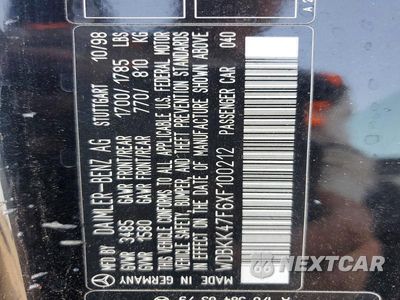 Zdjęcie 12 z 12 samochodu: 1999 MERCEDES-BENZ SLK 230 KOMPRESSOR VIN:WDBKK47F6XF100212 - miniatura