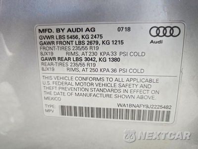 Zdjęcie 14 z 14 samochodu: 2018 AUDI Q5 PREMIUM PLUS VIN:WA1BNAFY9J2225482 - miniatura