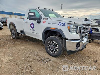Czwarte zdjęcie samochodu z boku: 2021 GMC SIERRA K3500 SLE VIN:1GT39TEY1MF206692 - miniatura