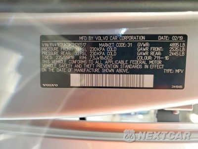Zdjęcie 13 z 13 samochodu: 2019 VOLVO XC40 T5 MOMENTUM VIN:YV4162UK9K2126517 - miniatura