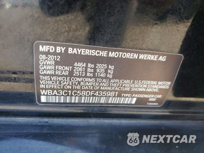 Zdjęcie 12 z 12 samochodu: 2013 BMW 328 I SULEV VIN:WBA3C1C58DF435981 - miniatura