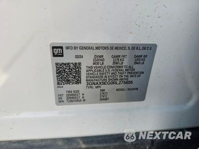 Zdjęcie 13 z 13 samochodu: 2024 CHEVROLET EQUINOX LS VIN:3GNAX5EG0RL275605 - miniatura