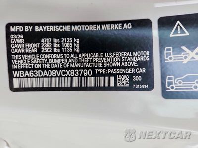 Zdjęcie 12 z 12 samochodu: 2027 B M W 4 SERIES 2D COUPE 430I XDRIVE MSPORT VIN:WBA63DA08VCX83790 - miniatura