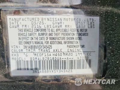 Zdjęcie 12 z 12 samochodu: 2025 NISSAN SENTRA S VIN:3N1AB8BVXSY345425 - miniatura