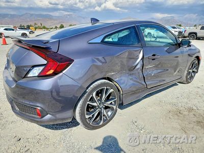Trzecie zdjęcie samochodu z tyłu: 2018 HONDA CIVIC EX VIN:2HGFC3B30JH356523 - miniatura