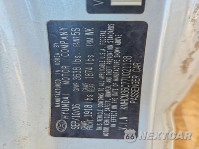 Zdjęcie 12 z 12 samochodu: 2007 HYUNDAI ACCENT GS VIN:KMHCM36C77U021138 - miniatura