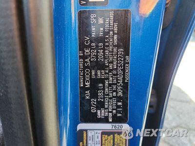Zdjęcie 12 z 12 samochodu: 2023 KIA FORTE GT LINE VIN:3KPF54AD3PE522739 - miniatura