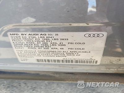 Zdjęcie 13 z 13 samochodu: 2025 AUDI Q4 E-TRON SPORTBACK PREMIUM PLUS VIN:WA13UBFZ0SP056558 - miniatura