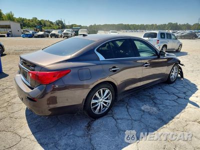 Trzecie zdjęcie samochodu z tyłu: 2015 INFINITI Q50 PREMIUM VIN:JN1BV7AR0FM413458 - miniatura