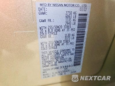 Zdjęcie 14 z 14 samochodu: 2022 INFINITI QX60 LUXE VIN:5N1DL1FSXNC334643 - miniatura