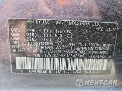 Zdjęcie 12 z 12 samochodu: 2017 SUBARU IMPREZA PREMIUM PLUS VIN:4S3GKAD6XH3605585 - miniatura