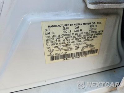 Zdjęcie 13 z 13 samochodu: 2008 NISSAN ALTIMA 2.5 VIN:1N4AL21E28N552265 - miniatura