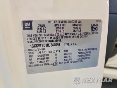Zdjęcie 12 z 12 samochodu: 2011 GMC ACADIA DENALI VIN:1GKKVTED1BJ244636 - miniatura