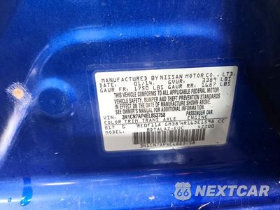 Zdjęcie 12 z 12 samochodu: 2014 NISSAN VERSA 1.6 S PLUS VIN:3N1CN7AP4EL853758 - miniatura