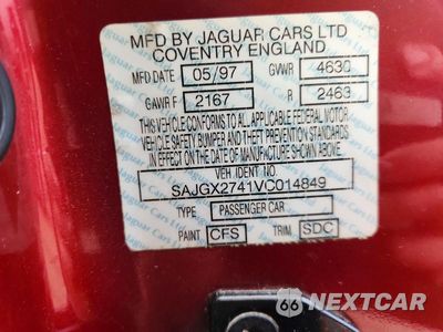 Zdjęcie 12 z 12 samochodu: 1997 JAGUAR XK8 VIN:SAJGX2741VC014849 - miniatura