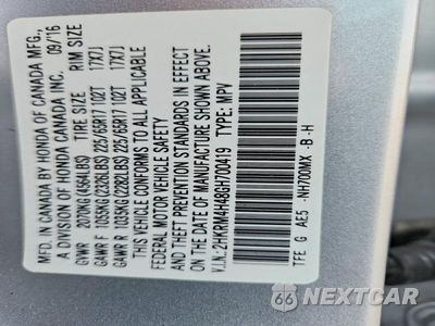 Zdjęcie 12 z 12 samochodu: 2016 HONDA CR-V SE VIN:2HKRM4H48GH700419 - miniatura