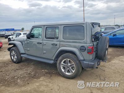 Drugie zdjęcie samochodu z przodu: 2021 JEEP WRANGLER UNLIMITED SAHARA VIN:1C4HJXEN1MW520417 - miniatura