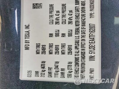 Zdjęcie 12 z 12 samochodu: 2026 TESLA MODEL 3 VIN:5YJ3E1EA4TF162807 - miniatura
