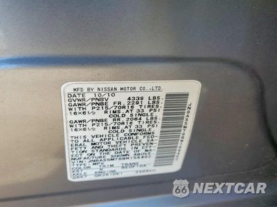 Zdjęcie 13 z 13 samochodu: 2011 NISSAN ROGUE S VIN:JN8AS5MT8BW159482 - miniatura