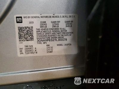 Zdjęcie 12 z 12 samochodu: 2026 CHEVROLET EQUINOX LT VIN:3GNAXPEG2TL303178 - miniatura