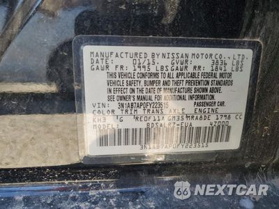 Zdjęcie 12 z 12 samochodu: 2015 NISSAN SENTRA SR VIN:3N1AB7AP0FY223515 - miniatura