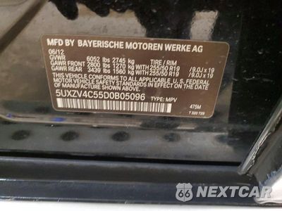 Zdjęcie 13 z 13 samochodu: 2013 BMW X5 XDRIVE35I VIN:5UXZV4C55D0B05096 - miniatura