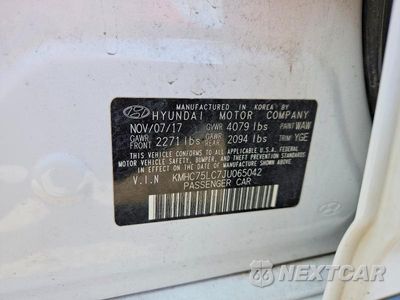 Zdjęcie 13 z 13 samochodu: 2018 HYUNDAI IONIQ SEL VIN:KMHC75LC7JU065042 - miniatura