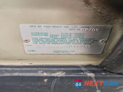 Zdjęcie 13 z 13 samochodu: 2004 SUBARU FORESTER 2.5X VIN:JF1SG63624H759074 - miniatura