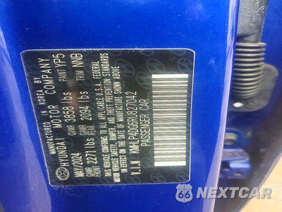 Zdjęcie 12 z 12 samochodu: 2024 HYUNDAI ELANTRA LIMITED VIN:KMHLP4DG6RU827042 - miniatura