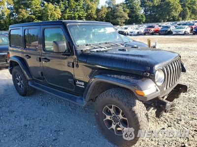 Czwarte zdjęcie samochodu z boku: 2020 JEEP WRANGLER UNLIMITED SAHARA VIN:1C4HJXEN9LW120345 - miniatura