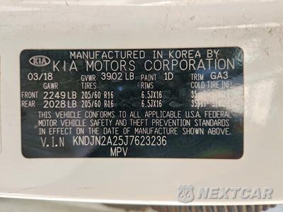 Zdjęcie 13 z 13 samochodu: 2018 KIA SOUL BASE VIN:KNDJN2A25J7623236 - miniatura