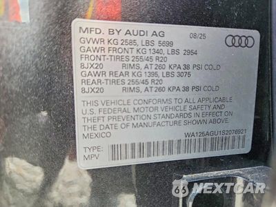 Zdjęcie 13 z 13 samochodu: 2025 AUDI SQ5 PREMIUM PLUS VIN:WA125AGU1S2076921 - miniatura