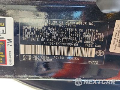 Zdjęcie 12 z 12 samochodu: 2009 TOYOTA CAMRY SE VIN:4T1BE46K19U309469 - miniatura