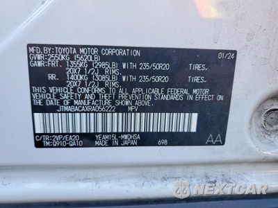 Zdjęcie 14 z 14 samochodu: 2024 TOYOTA BZ4X LIMITED VIN:JTMABACAXRA056222 - miniatura