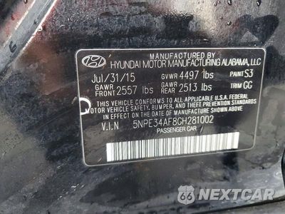Zdjęcie 13 z 13 samochodu: 2016 HYUNDAI SONATA SPORT VIN:5NPE34AF8GH281002 - miniatura