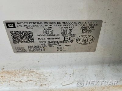 Zdjęcie 12 z 12 samochodu: 2018 GMC SIERRA K1500 SLE VIN:3GTU2MEC3JG342772 - miniatura