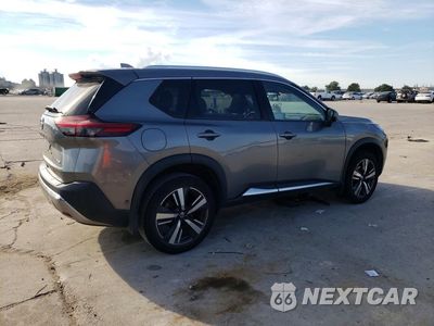 Trzecie zdjęcie samochodu z tyłu: 2021 NISSAN ROGUE PLATINUM VIN:JN8AT3DC6MW107580 - miniatura