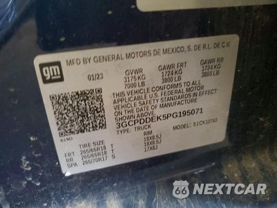 Zdjęcie 12 z 12 samochodu: 2023 CHEVROLET SILVERADO K1500 LT VIN:3GCPDDEK5PG195071 - miniatura