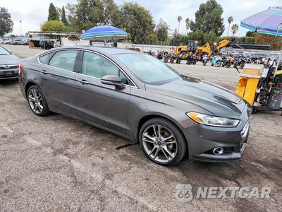 Czwarte zdjęcie samochodu z boku: 2016 FORD FUSION TITANIUM VIN:3FA6P0K93GR123003 - miniatura
