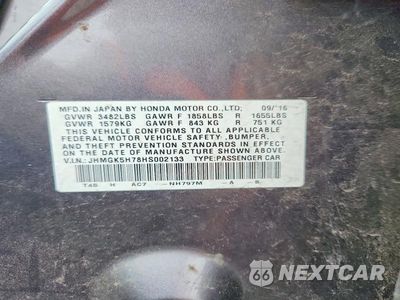 Zdjęcie 12 z 12 samochodu: 2017 HONDA FIT EX VIN:JHMGK5H78HS002133 - miniatura