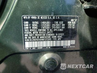 Zdjęcie 13 z 13 samochodu: 2017 HONDA HR-V EX VIN:3CZRU5G50HM727345 - miniatura