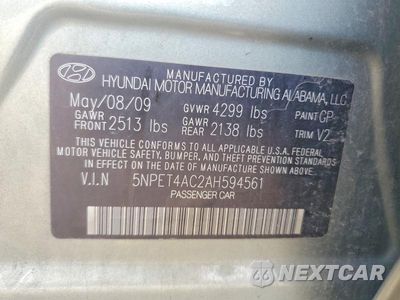 Zdjęcie 12 z 12 samochodu: 2010 HYUNDAI SONATA GLS VIN:5NPET4AC2AH594561 - miniatura