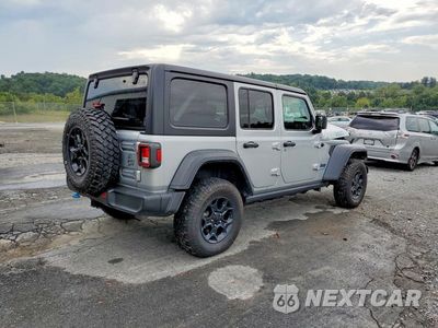 Trzecie zdjęcie samochodu z tyłu: 2023 JEEP WRANGLER 4XE VIN:1C4JJXN61PW661454 - miniatura