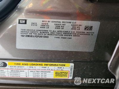 Zdjęcie 12 z 12 samochodu: 2012 CHEVROLET MALIBU LS VIN:1G1ZB5E07CF261353 - miniatura