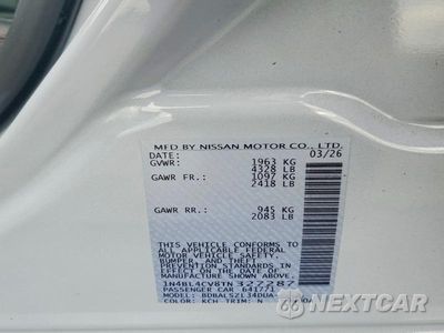 Zdjęcie 12 z 12 samochodu: 2026 NISSAN ALTIMA SR VIN:1N4BL4CV8TN327287 - miniatura
