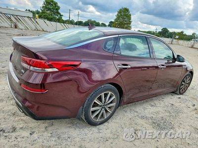 Trzecie zdjęcie samochodu z tyłu: 2019 KIA OPTIMA EX VIN:5XXGU4L15KG314405 - miniatura