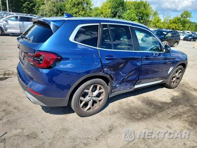Trzecie zdjęcie samochodu z tyłu: 2022 BMW X3 XDRIVE30I VIN:5UX53DP00N9J49827 - miniatura