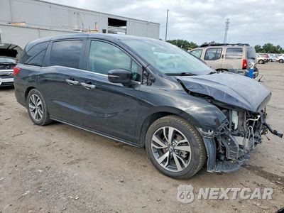 Czwarte zdjęcie samochodu z boku: 2023 HONDA ODYSSEY TOURING VIN:5FNRL6H86PB012841 - miniatura
