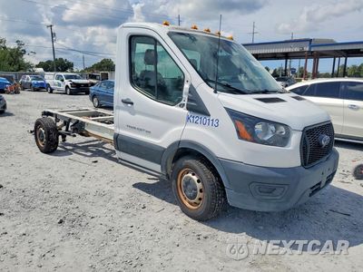 Czwarte zdjęcie samochodu z boku: 2021 FORD TRANSIT T-350 VIN:1FDBW5Z85MKA80057 - miniatura